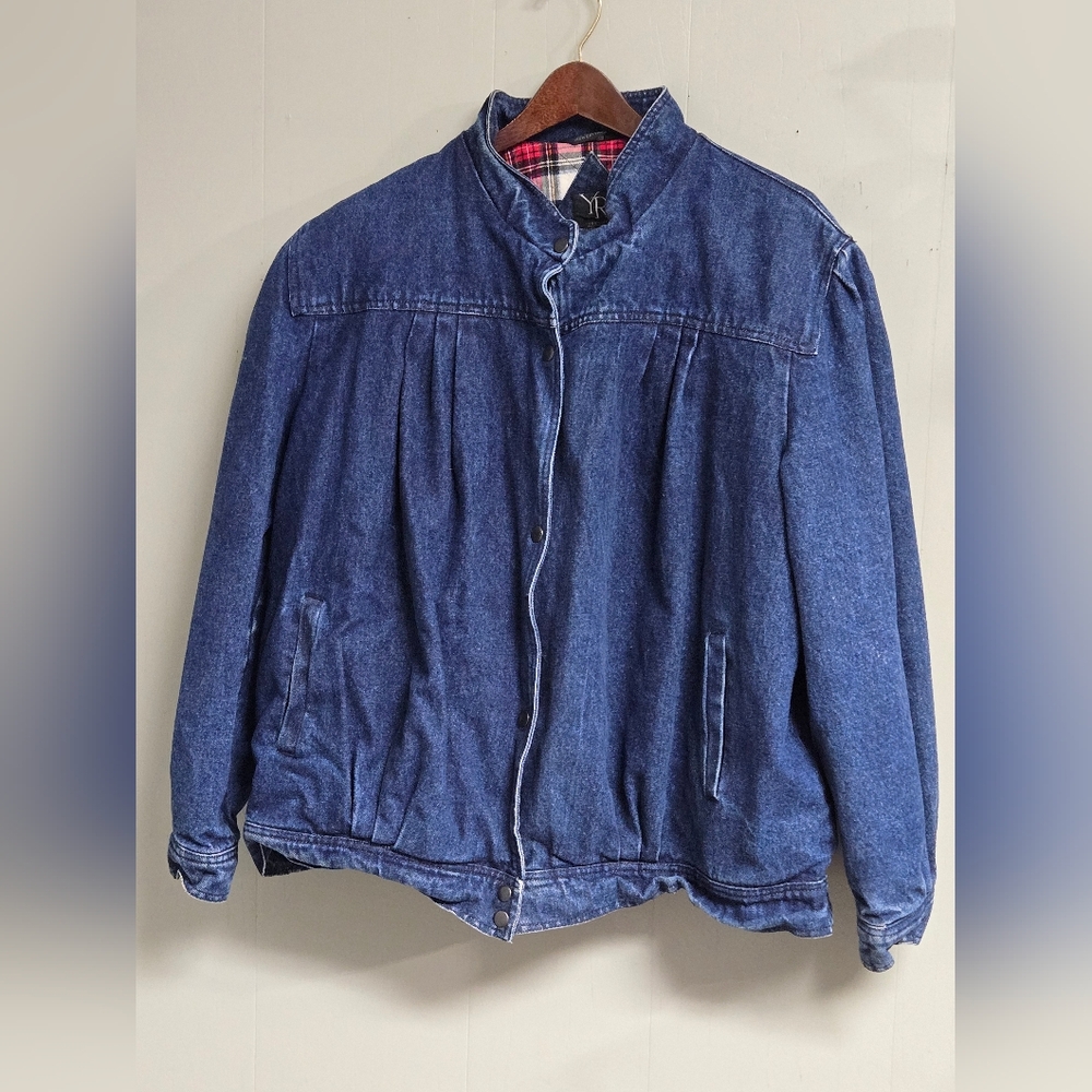 YR Blue Denim Jacket Womens Size Large